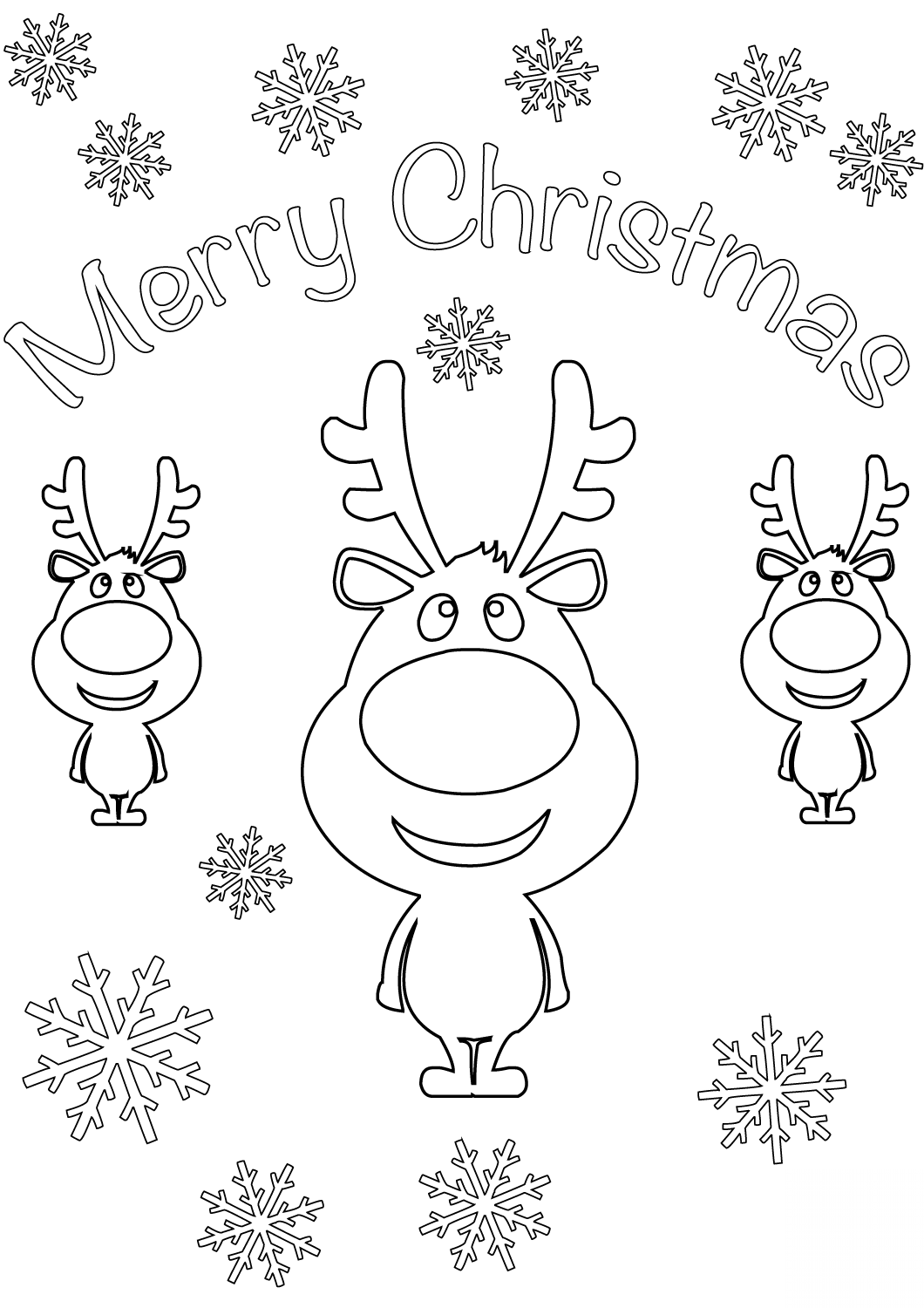 Merry Christmas Card with Cartoon...
