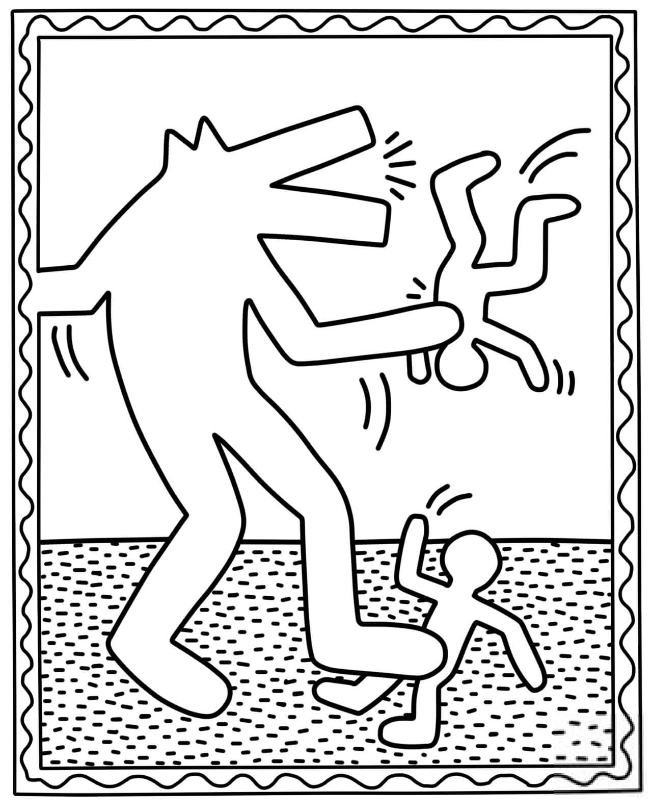 Werewolf Attacks by Keith Haring