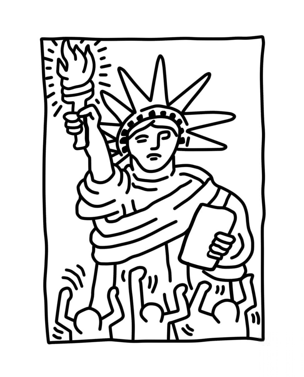 Statue of Liberty by Keith Haring