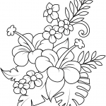 Bouquet with Hibiscus and Monstera...