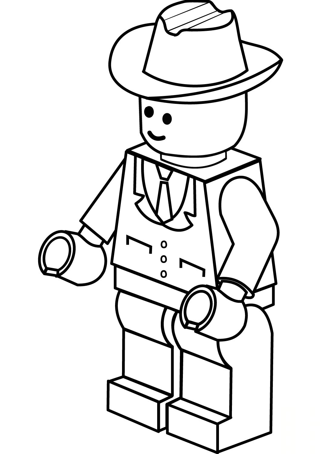 Lego Man in Cowboy Hat