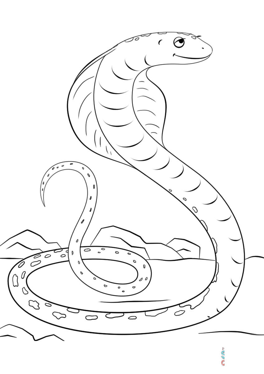 Cute Cartoon Cobra
