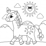 Cute Horse with Braided Mane and Tail