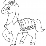 Cute Cartoon Horse