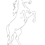 Koń na tylnych kopytach