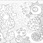 Seahorse and Its Coral Reef Imitator