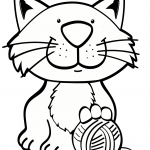 Czarny kot i przędza