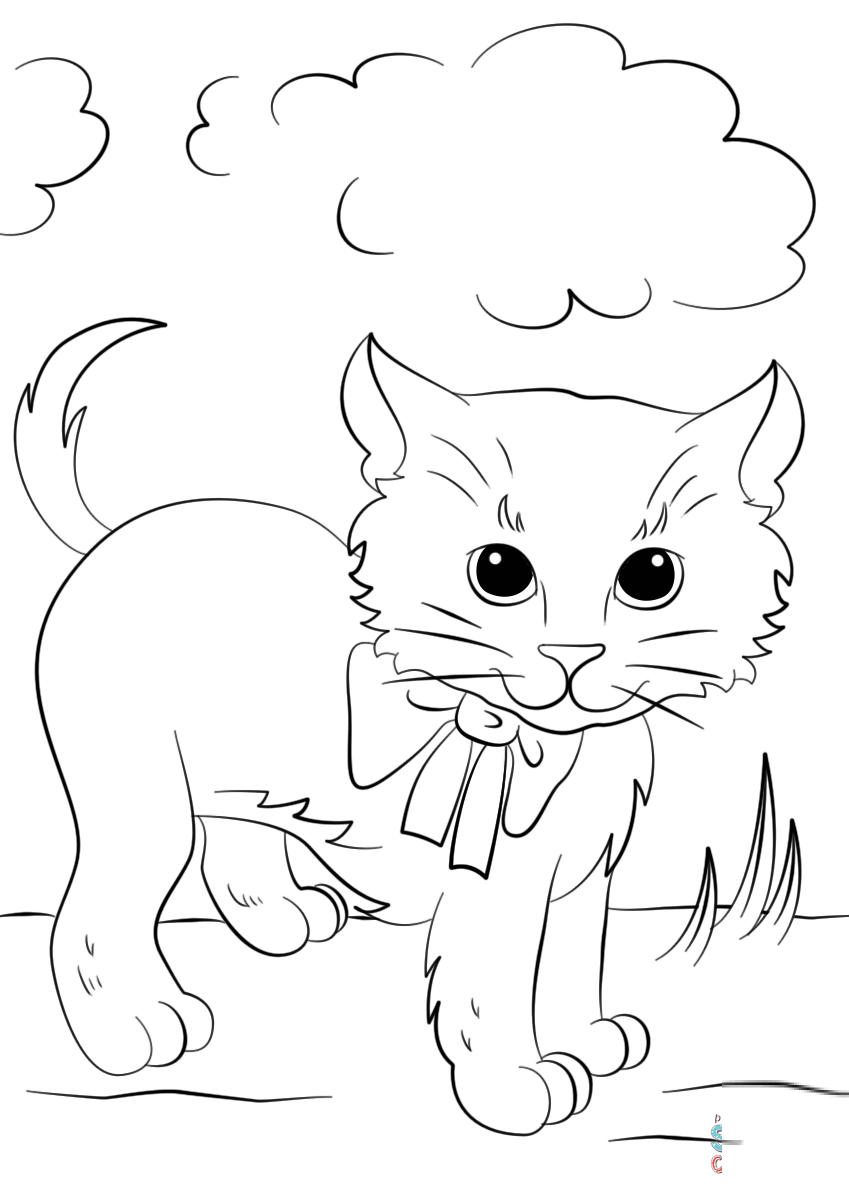 Cute Kitten with Bow Tie