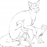 Cat Mother with Kitten