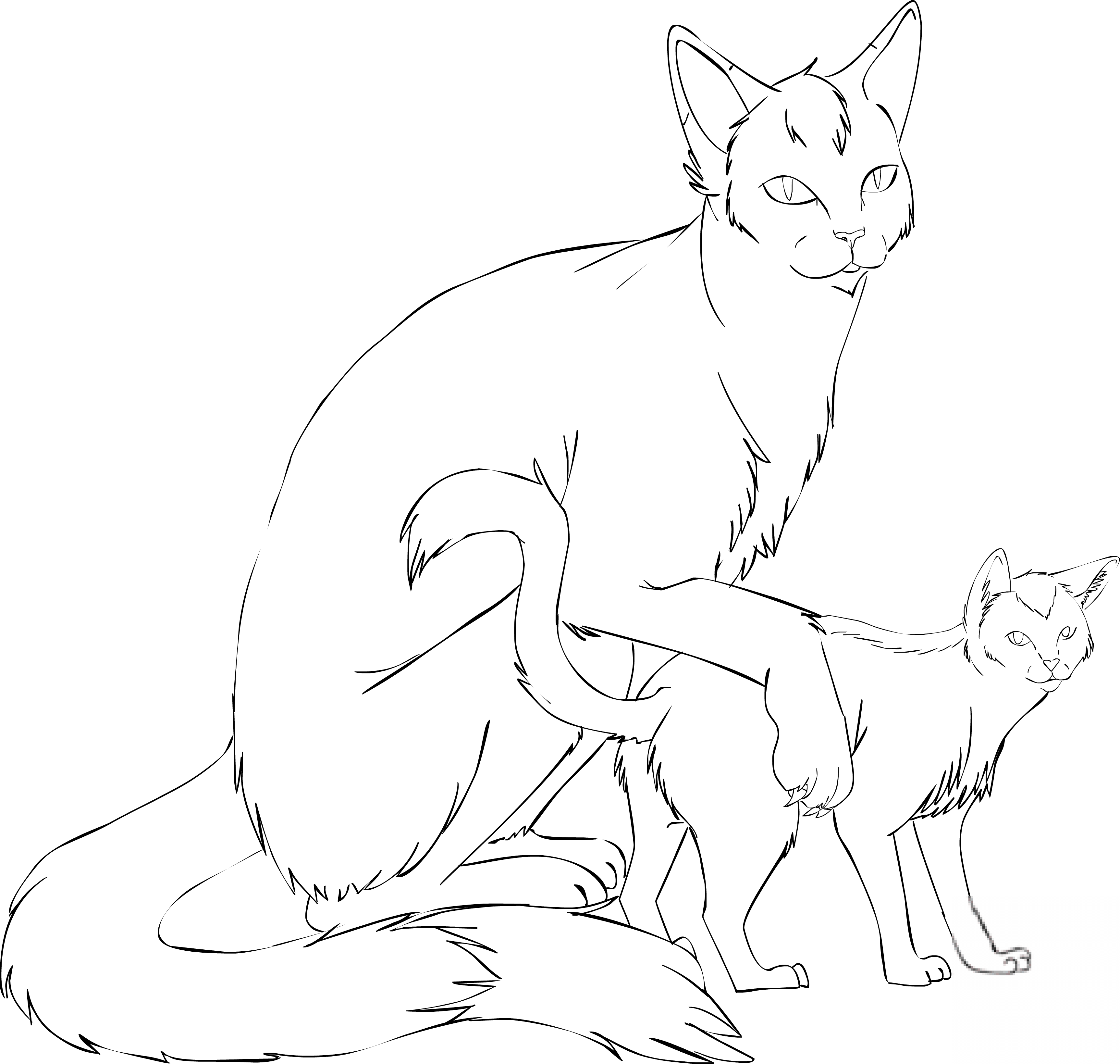 Cat Mother with Kitten