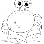 Cute Cartoon Crab