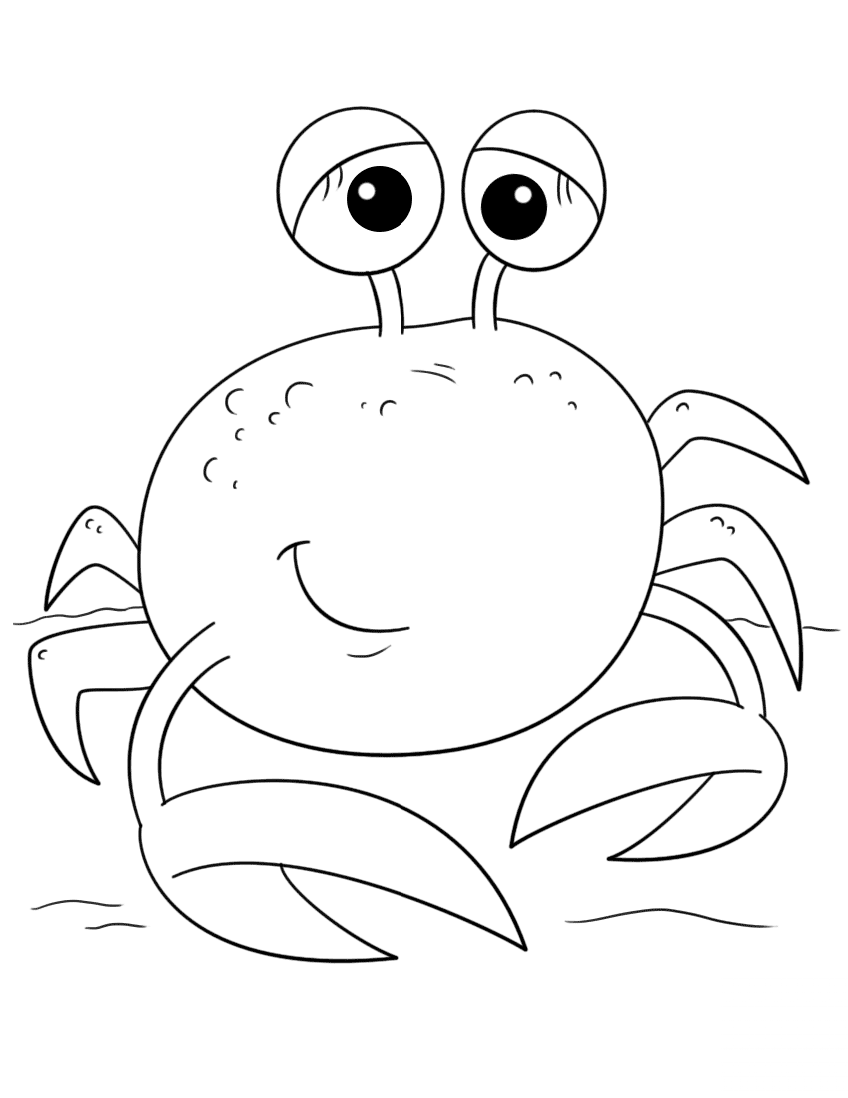 Cute Cartoon Crab