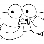 Krab z dużymi oczami