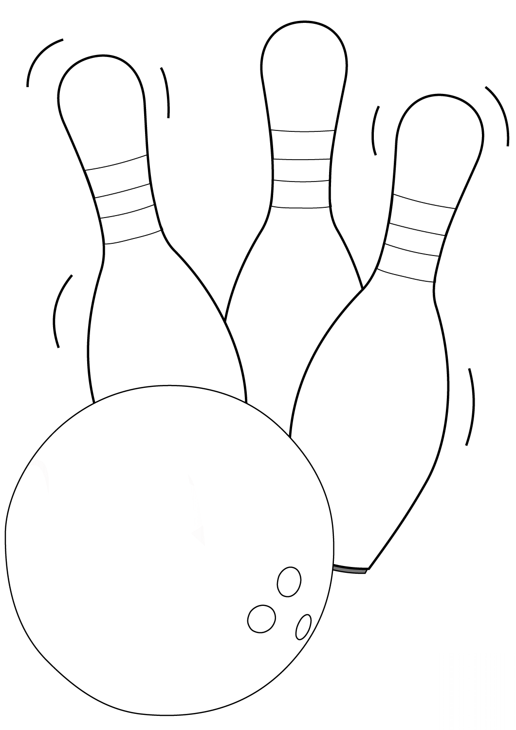 Bowling Ball and Pins