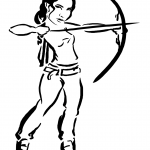 Katniss from Hunger Games