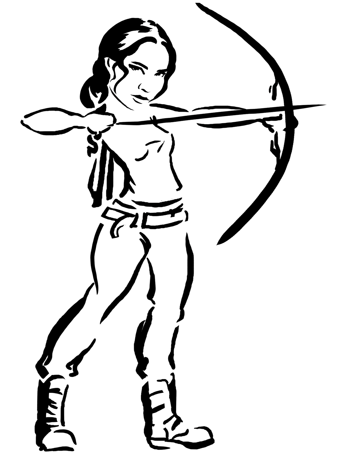 Katniss from Hunger Games