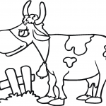 Wesoła krówka na pastwisku