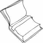 Szkolna książka z zakładką