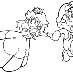 Princess Daisy with Mario