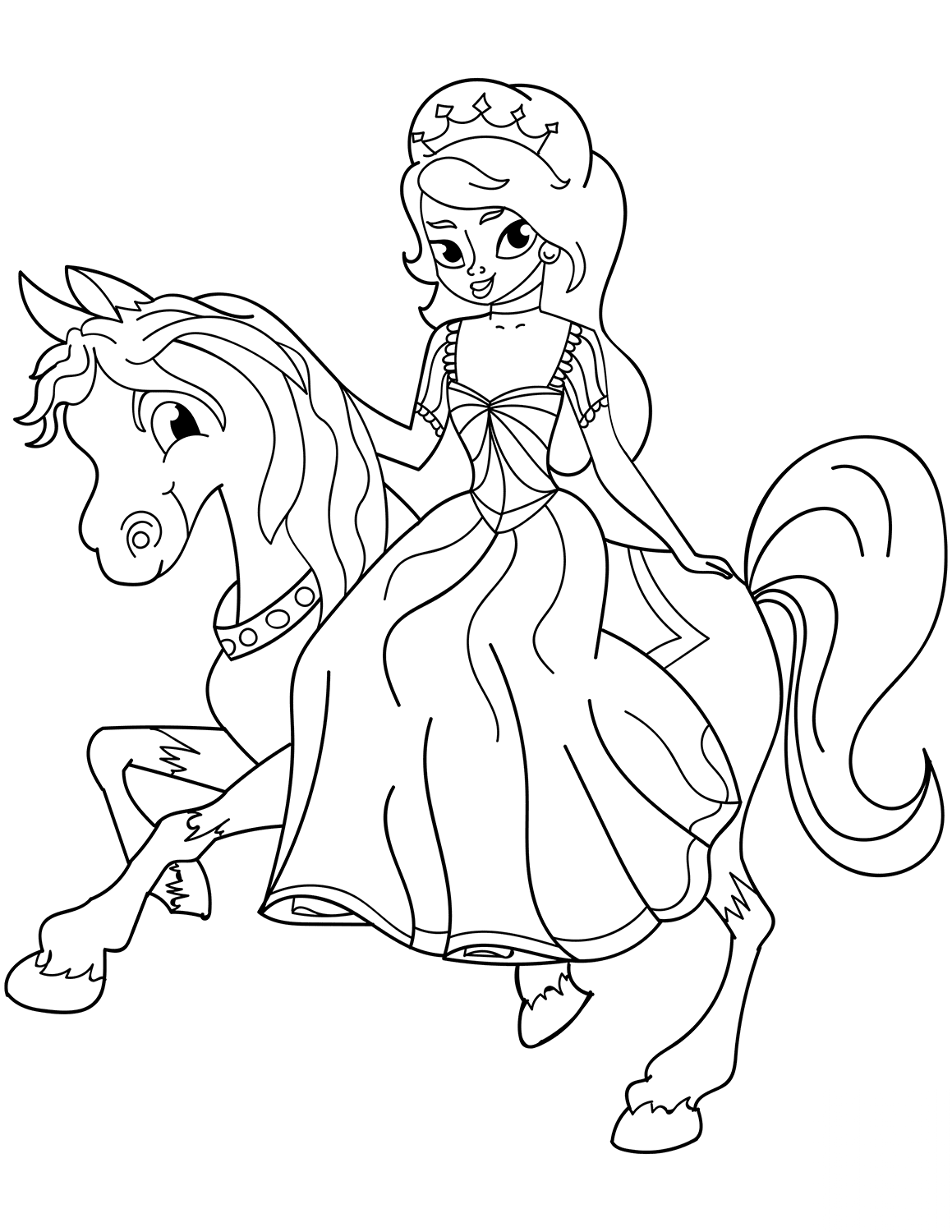 Princess Riding Horse