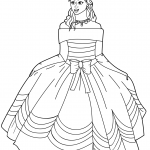 Princess in Ball Gown Off-the...