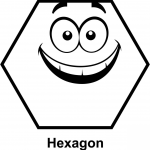 Animowana twarz sześcioboku