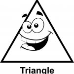 Animowana twarz trójkąta