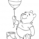 Winnie the Pooh with Easter Balloon