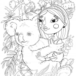A Girl with a Koala