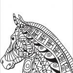 Horse Head Zentangle