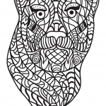 Zentangle Panther Head