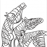Three Horses Zentangle