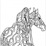 Mare and Colt Zentangle