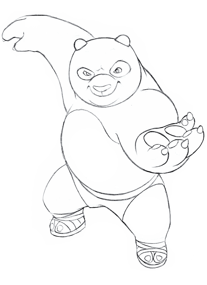 kolorowanka Kung Fu Panda