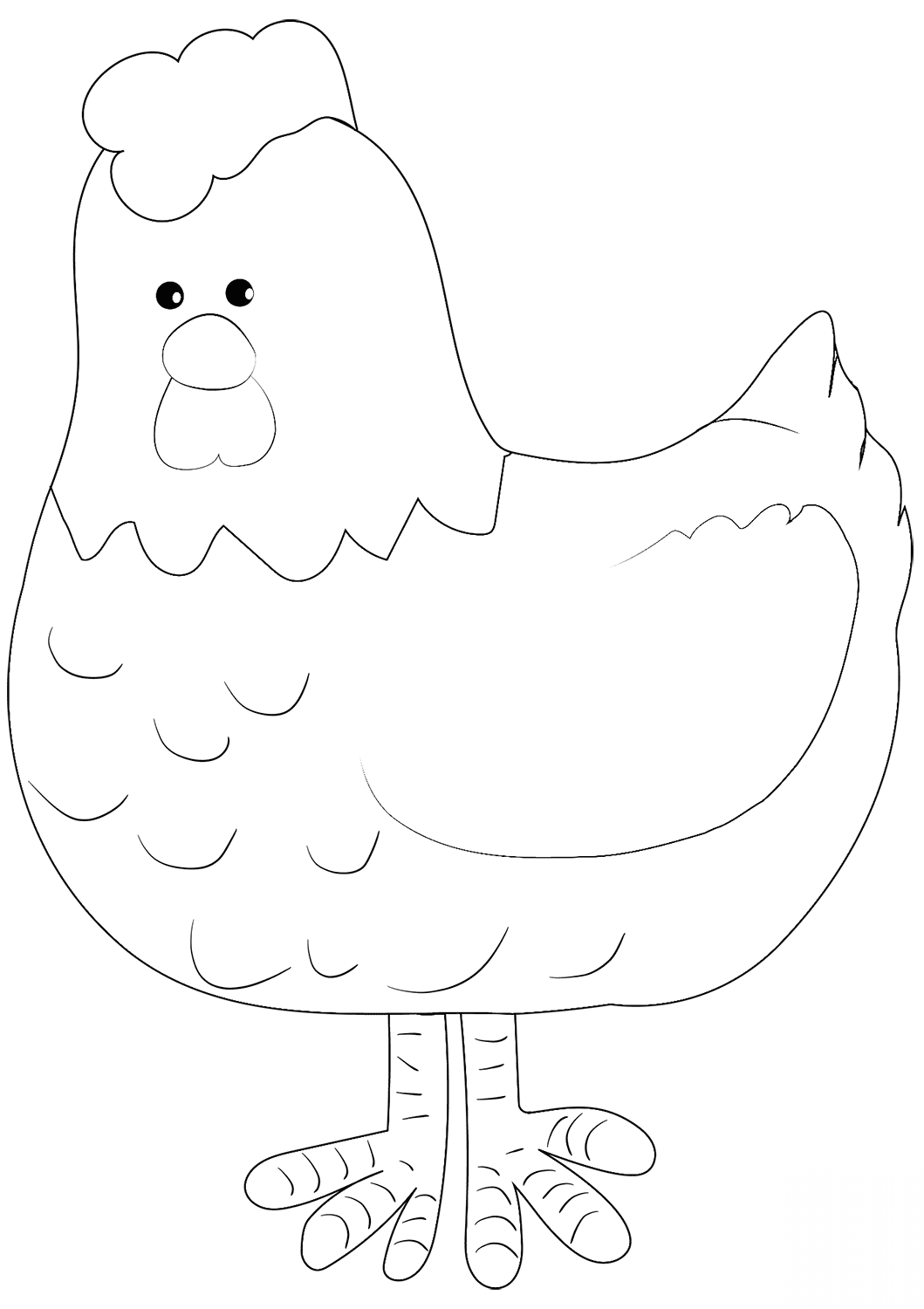 Cartoon Hen