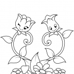 Two Cute Flower Chararters