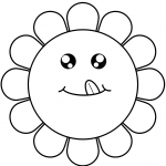 Cartoon Flower Face