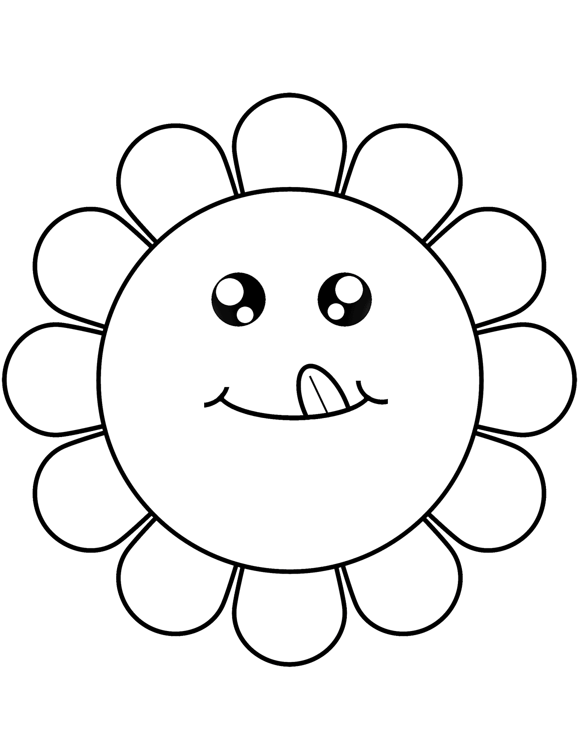 Cartoon Flower Face