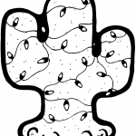 Cactus Wrapped with Christmas Lights