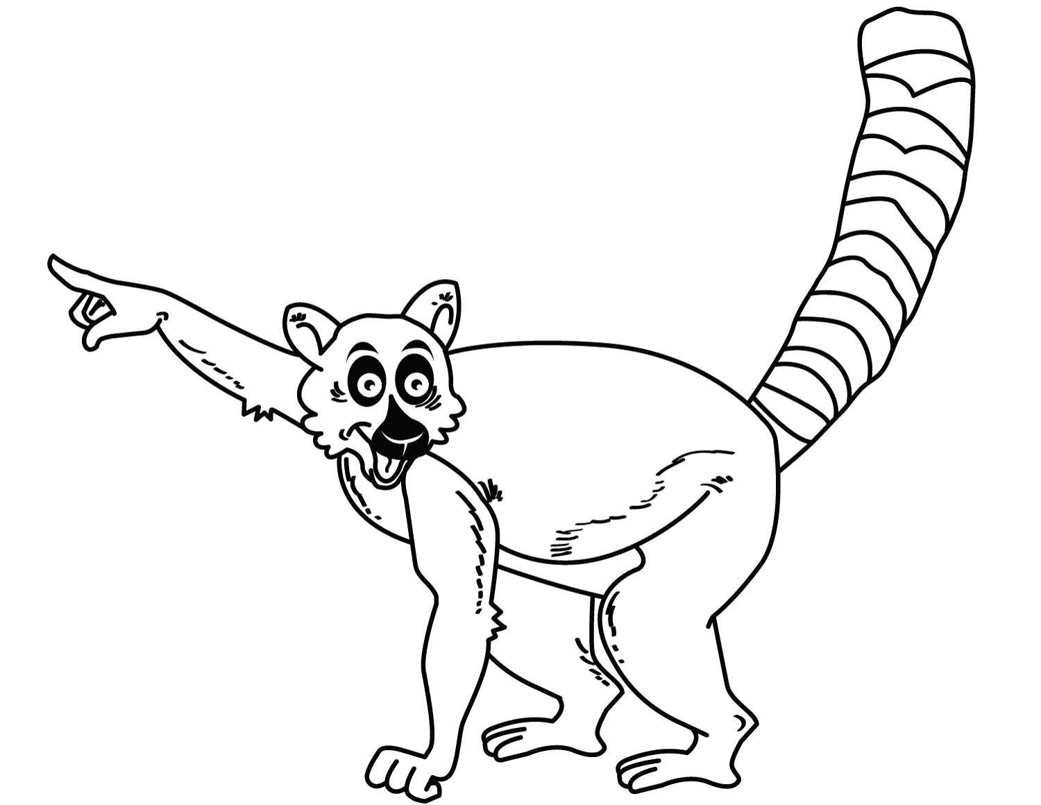 Cartoon Lemur