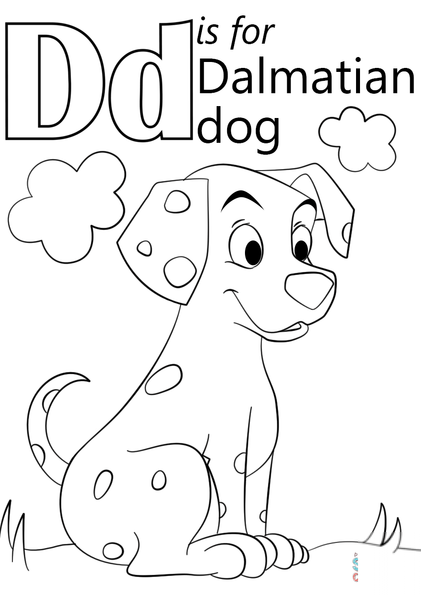 Letter D is for Dalmatian Dog
