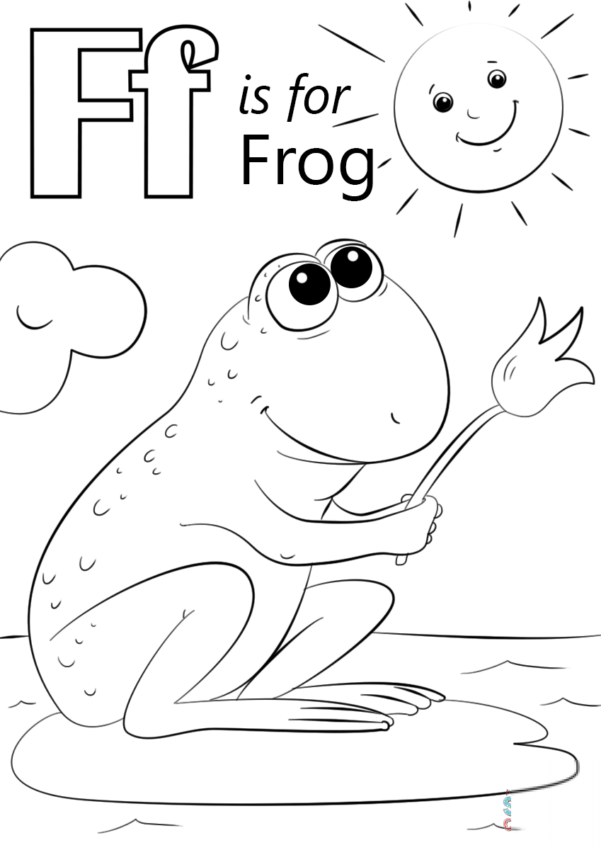 Letter F is for Frog