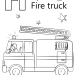 Letter F is for Fire Truck