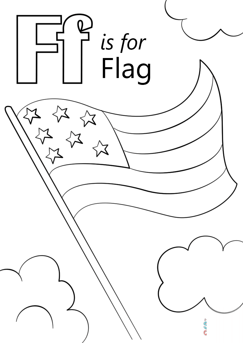 Letter F is for Flag