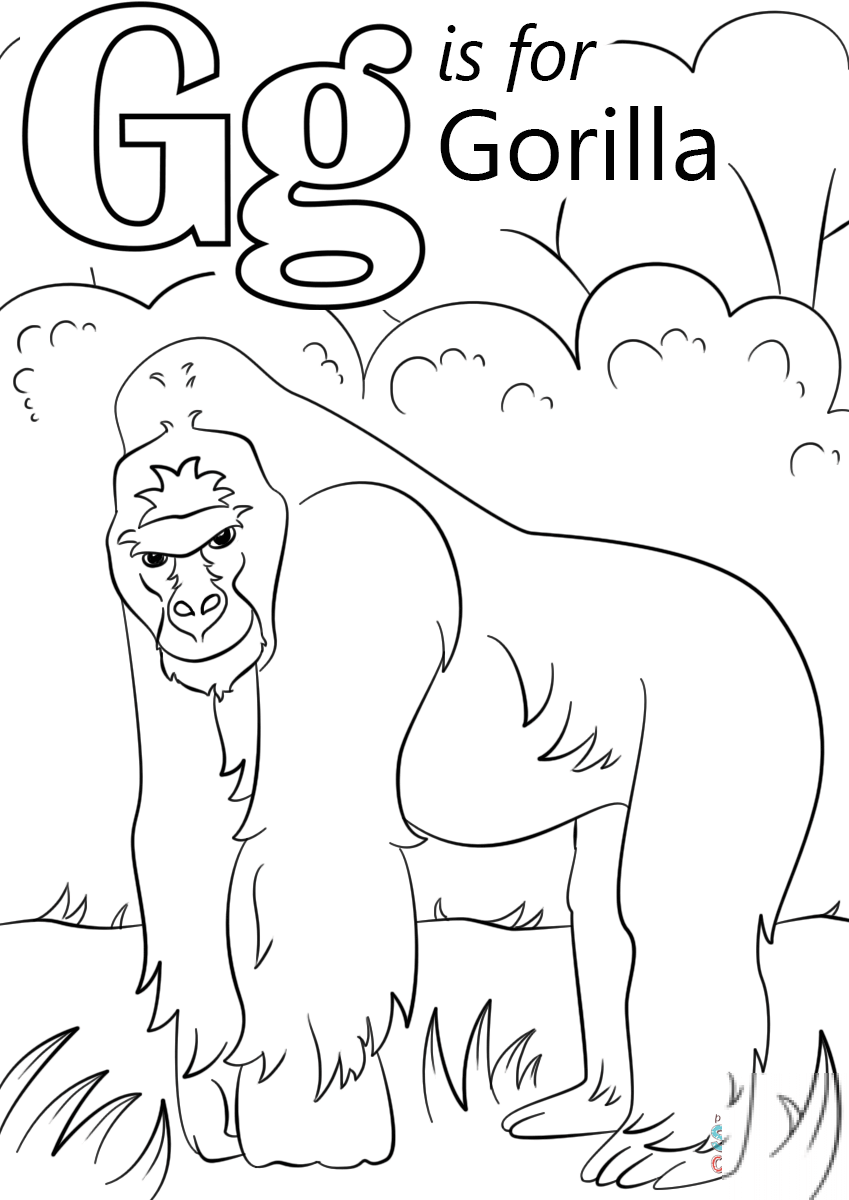 kolorowanka Letter G