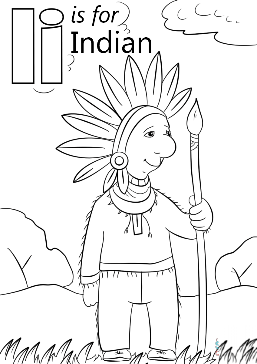 Letter I is for Indian