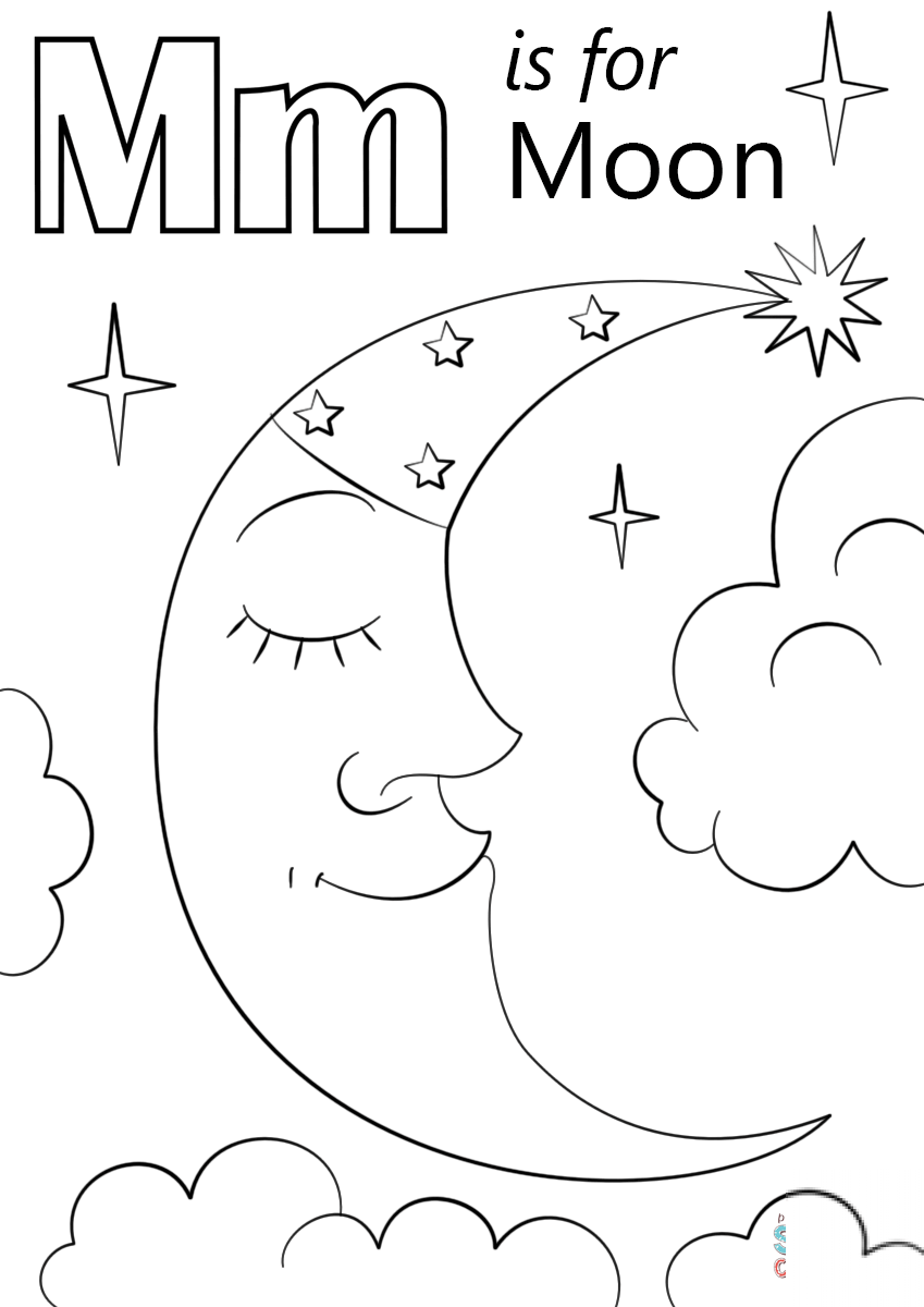 Letter M is for Moon