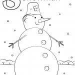 Letter S is for Snowman