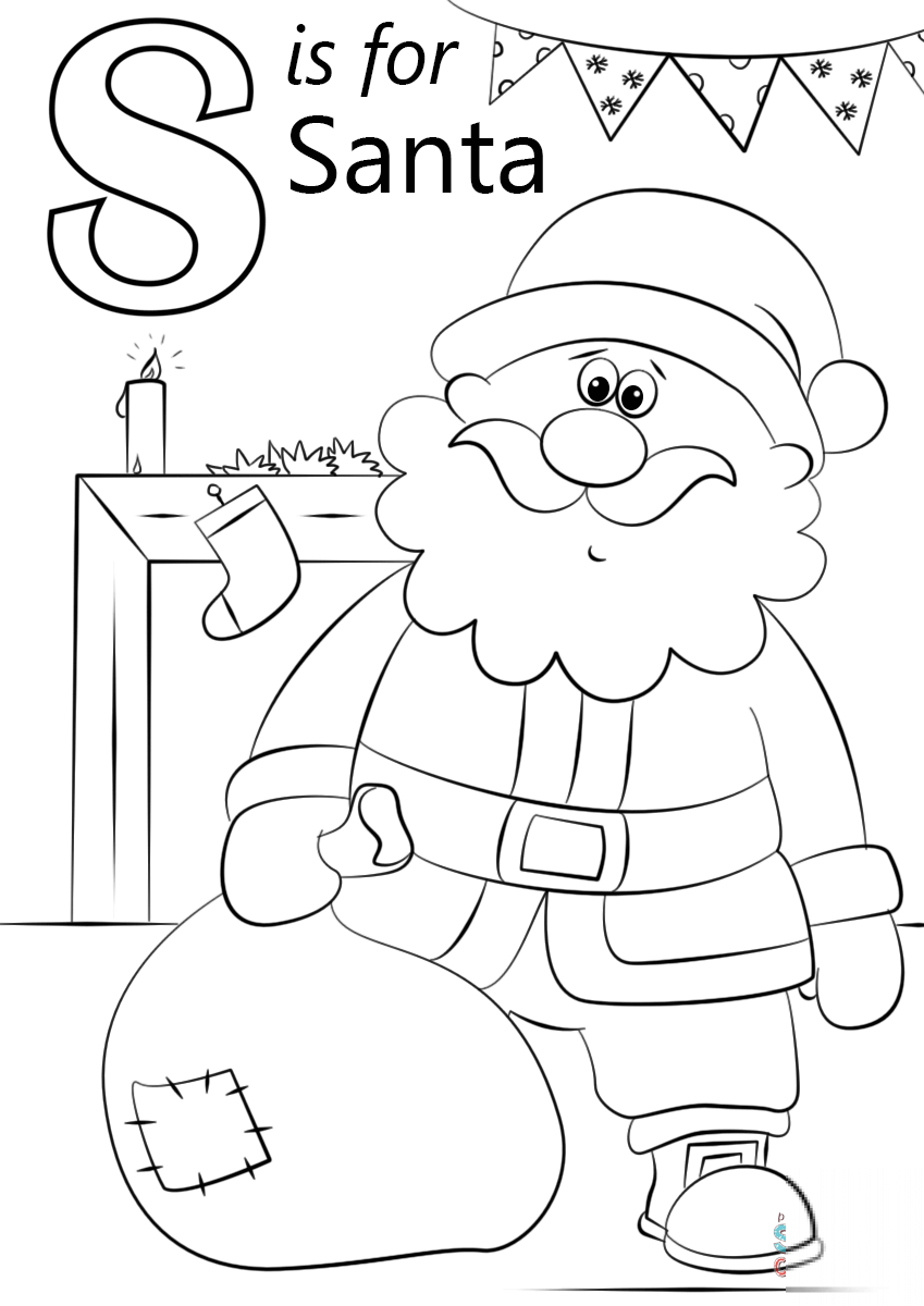 Letter S is for Santa
