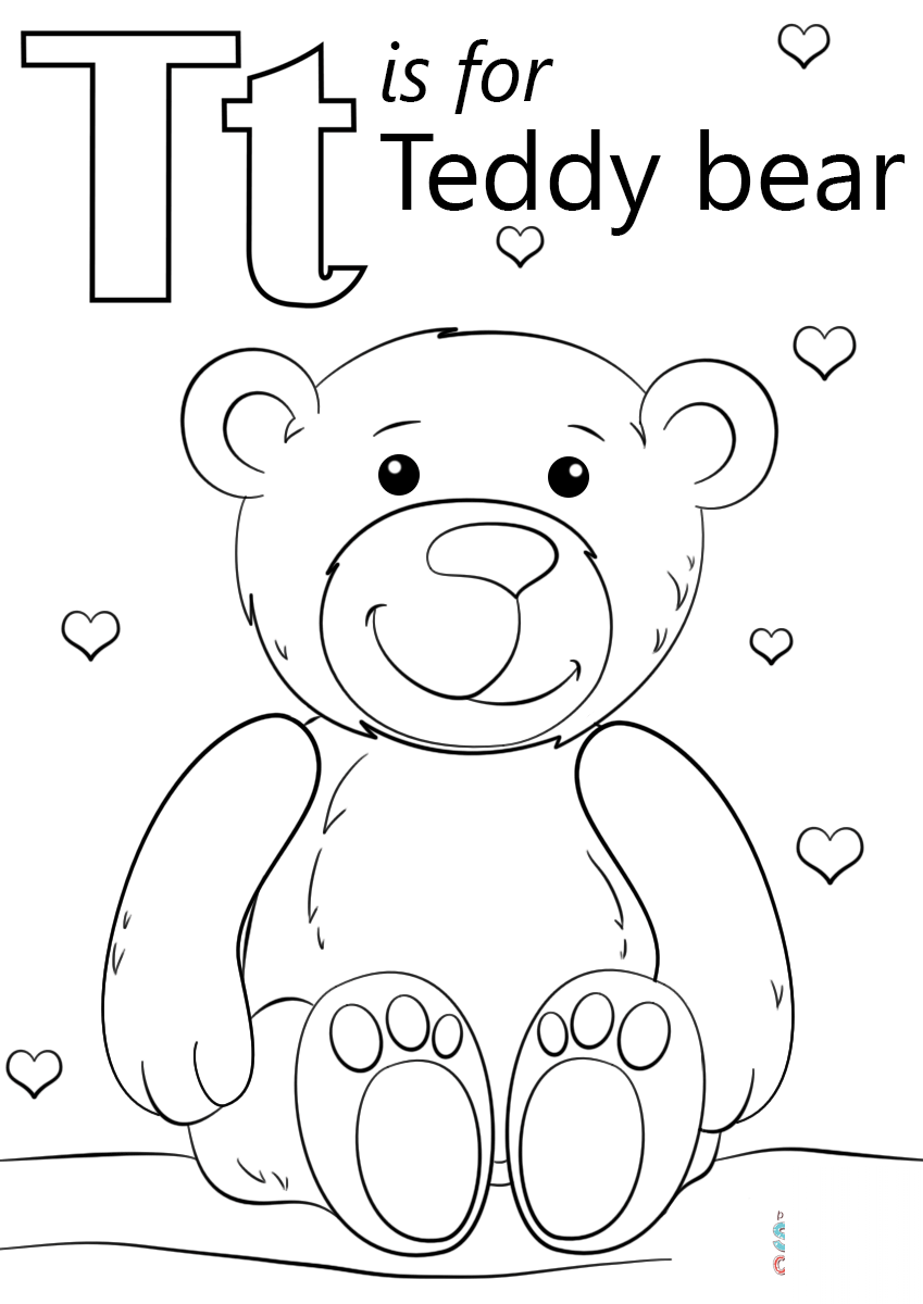 kolorowanka Letter T